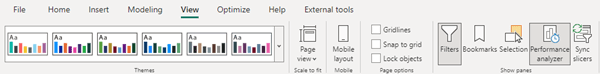 Accessing PowerBI Performance Analyzer